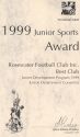 Port Adelaide Enfield Council 1999 Junior Sports Award